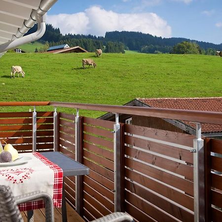5 Sterne Ferienwohnung Hochgratblick Mit Schwimmbad Und Sauna Оберштауфен Экстерьер фото