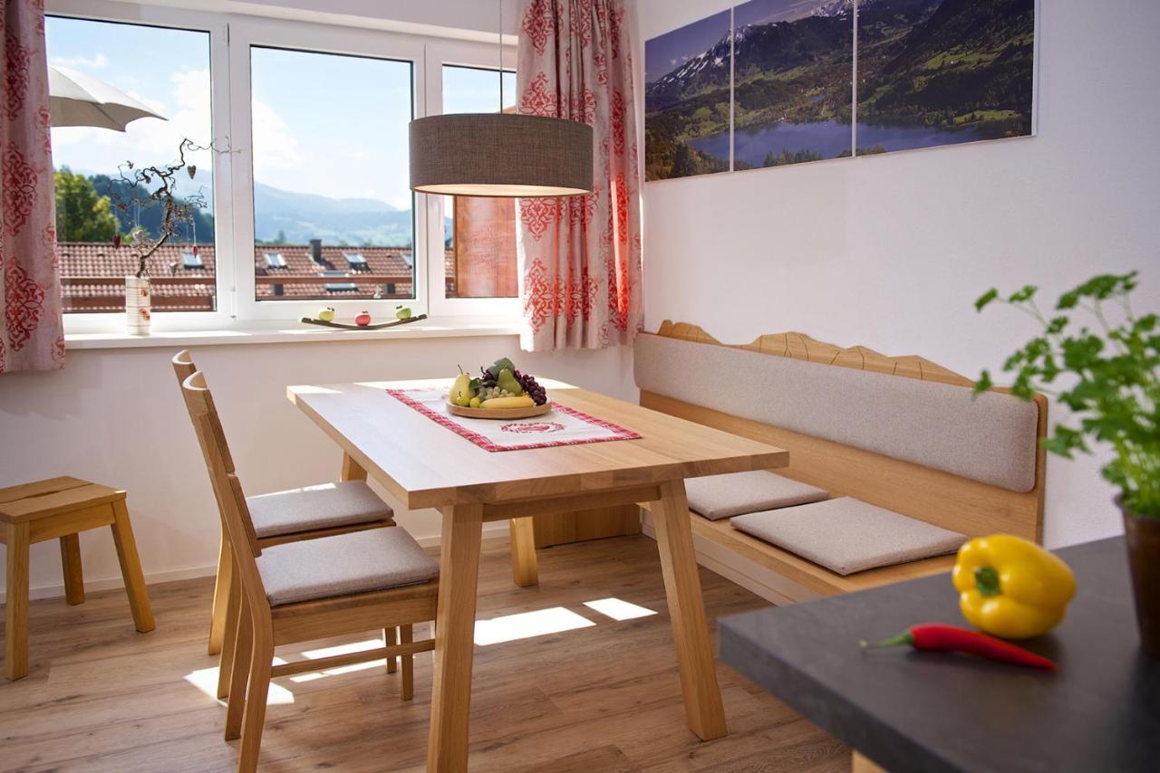 5 Sterne Ferienwohnung Hochgratblick Mit Schwimmbad Und Sauna Оберштауфен Экстерьер фото