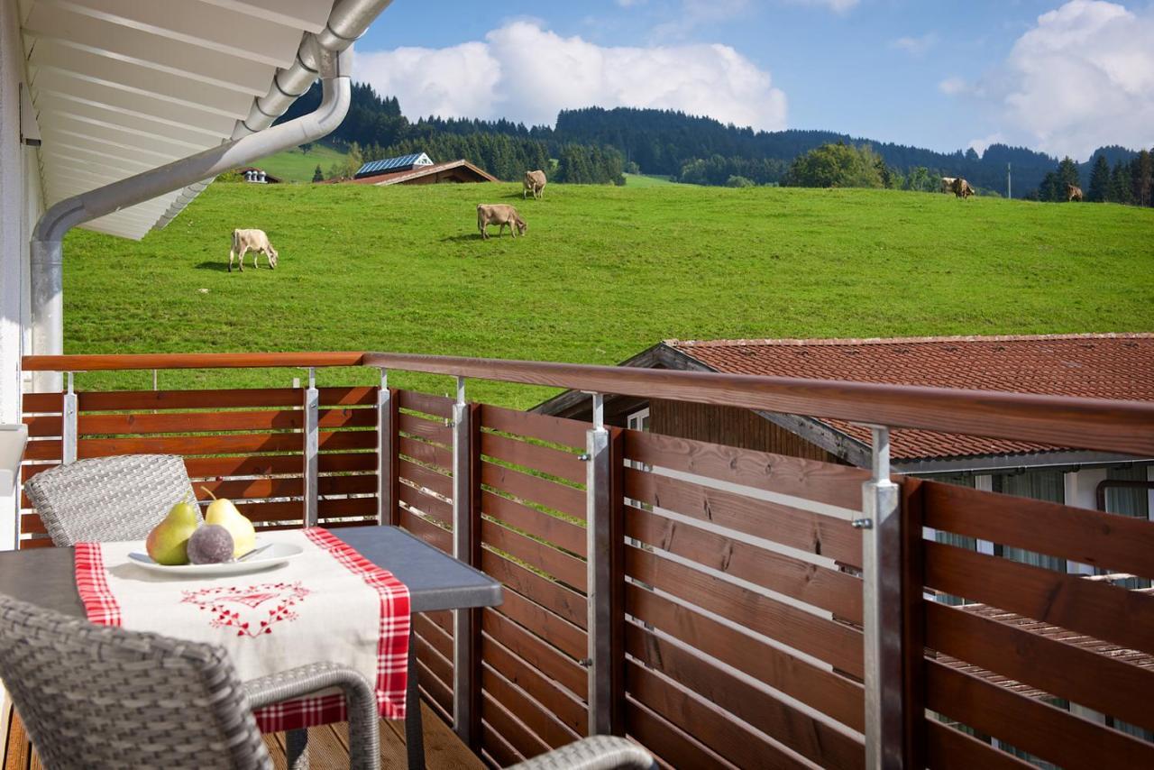 5 Sterne Ferienwohnung Hochgratblick Mit Schwimmbad Und Sauna Оберштауфен Экстерьер фото